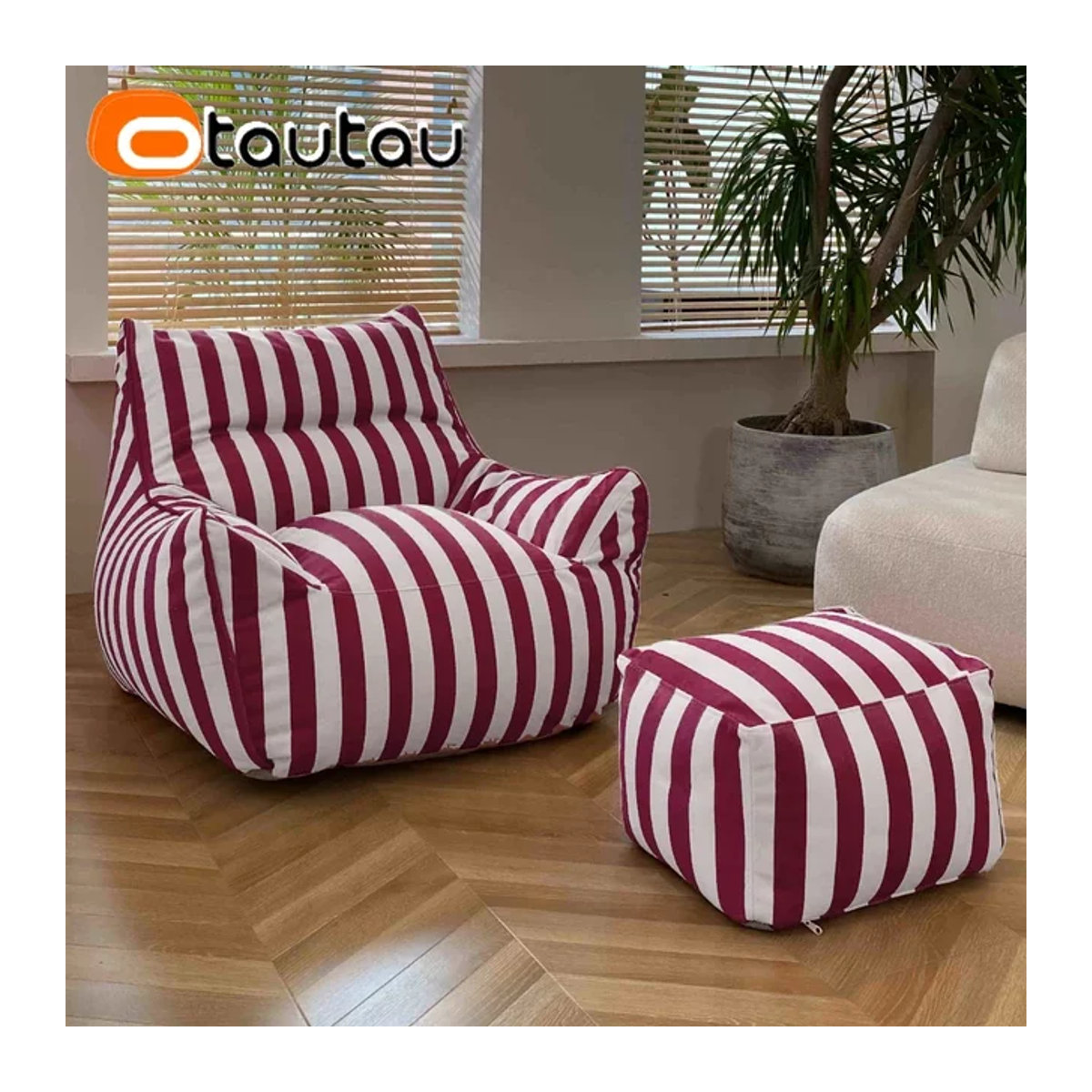 Otautau Outdoor Sitzsack Bezug wasserdicht für Garten Camping und Strand ohne Füllung - Bild 1