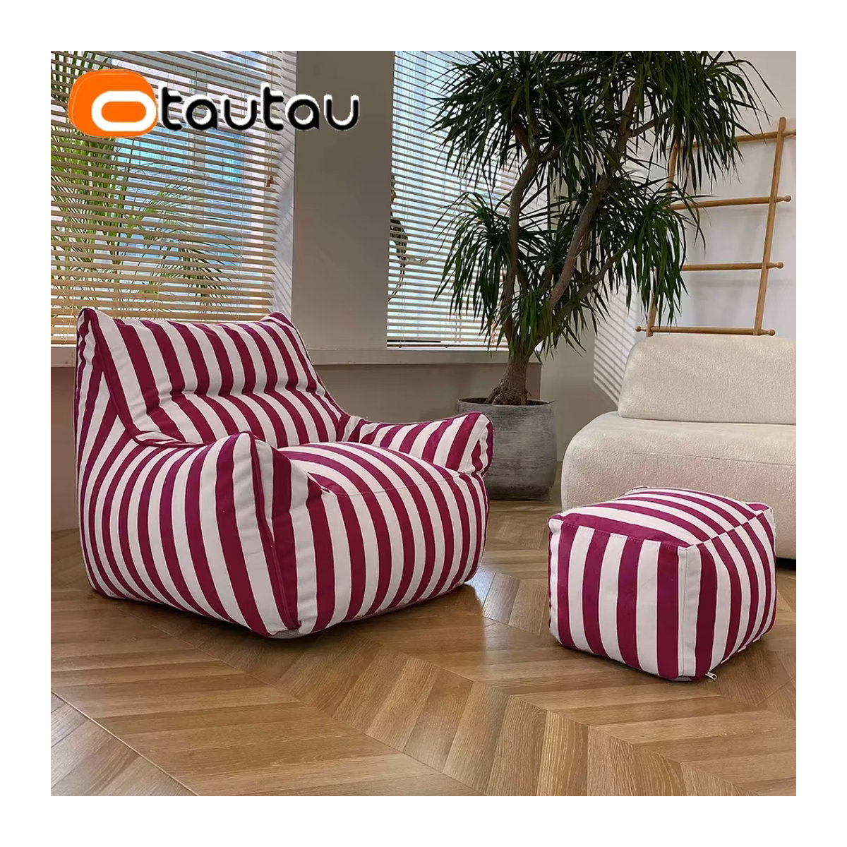 Otautau Outdoor Sitzsack Bezug wasserdicht für Garten Camping und Strand ohne Füllung - Bild 2
