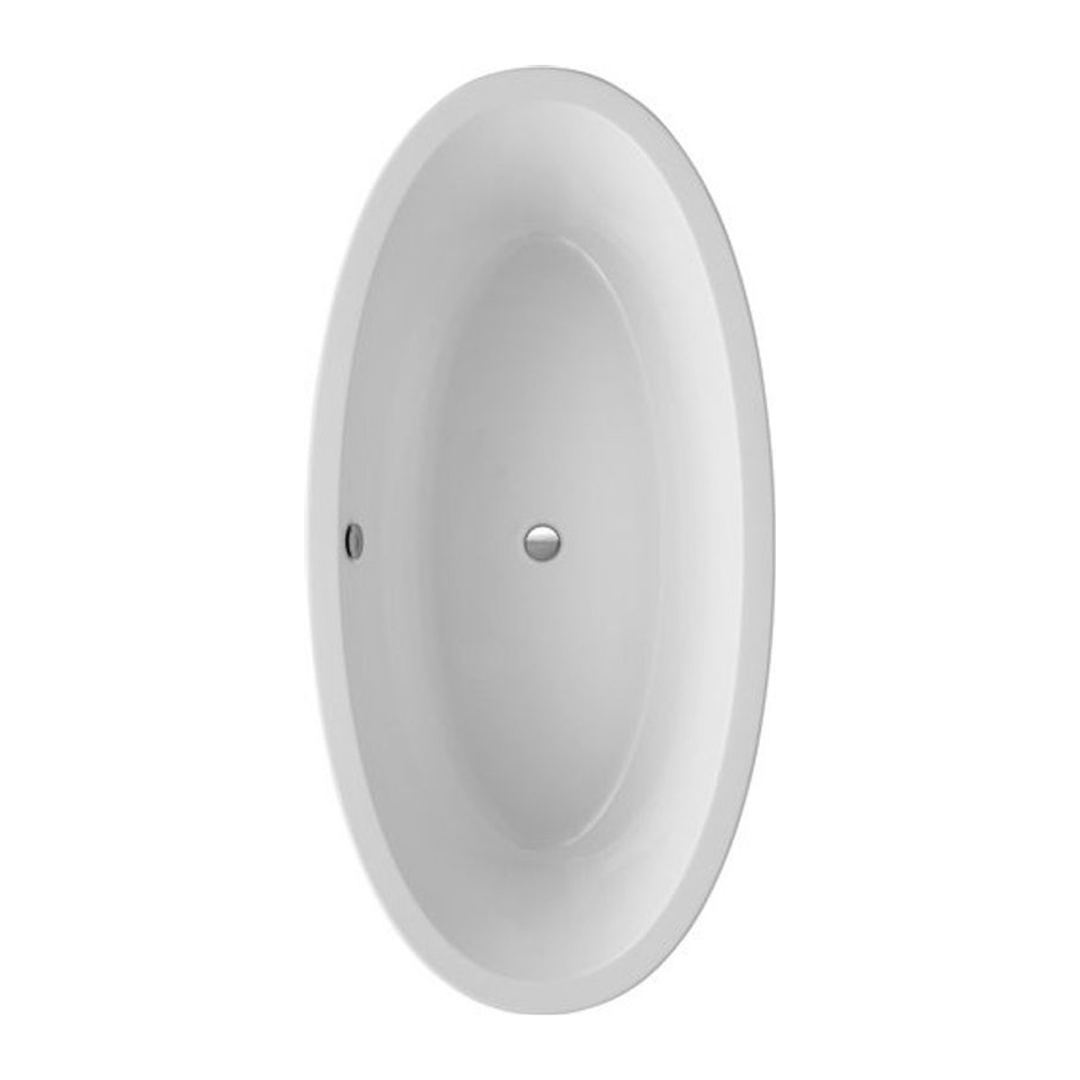 OTTOFOND Freistehende Badewanne Latina aus Acryl, Oval, Weiß, B/H/L: 94 x 60 x 190 cm - Bild 1