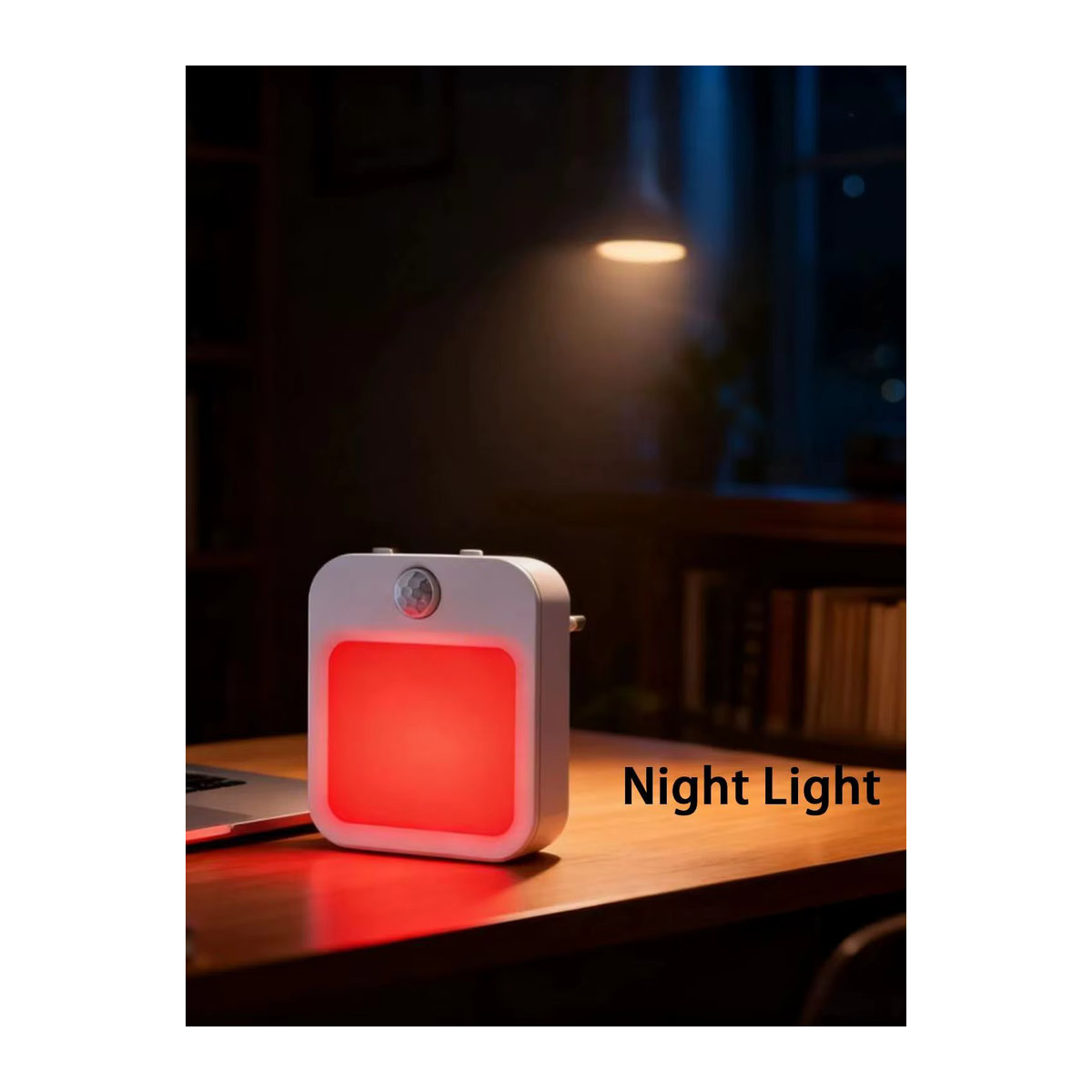 Ouelico Intelligentes Nachtlicht mit Bewegungssensor in Rot, Modernes Design für Schlafzimmer, Badezimmer, Küche und Wohnzimmer - Bild 6