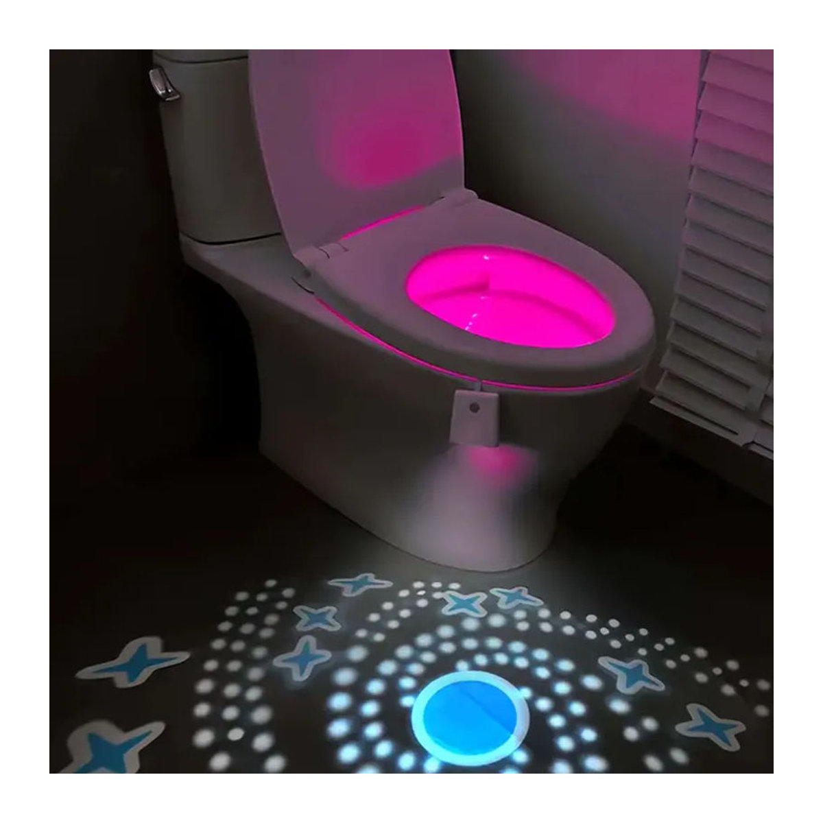 Ouelico LED-Toilettenleuchte mit automatischem Sensor in Weiß für moderne Badezimmer - Bild 5