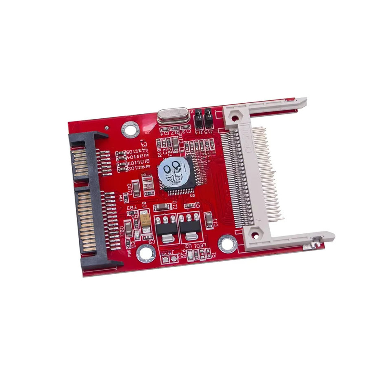 OULLX CF-Karte zu SATA-Adapter, kompakter Flash-Speicherkarte Typ I II auf 2,5 Zoll serieller ATA HDD-Festplattenkonverter, Rot - Bild 7