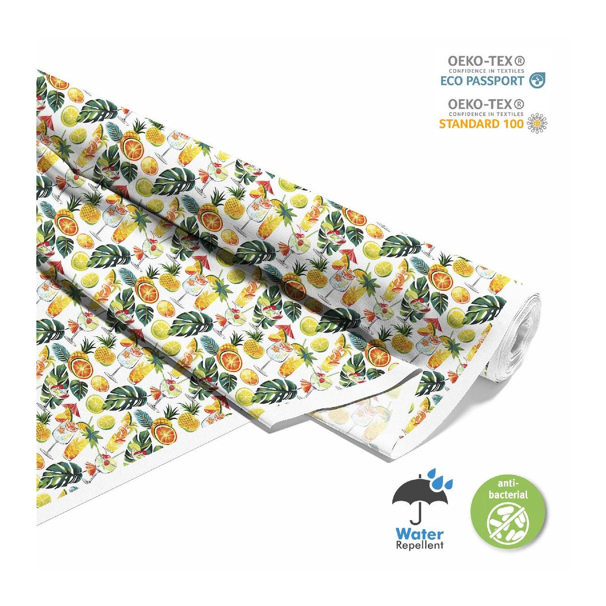Outdoor Dekostoff Oxford mit Cocktail-Motiv Dx8724 - Bild 2