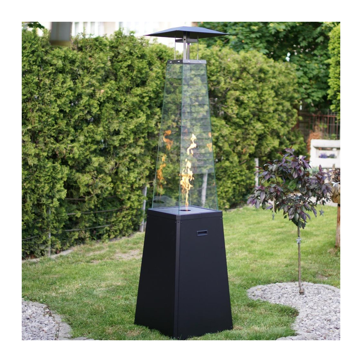Outdoor-Gasheizer Kratki Umbrella BS Steel 12 kW Set in Steel - Bild 2