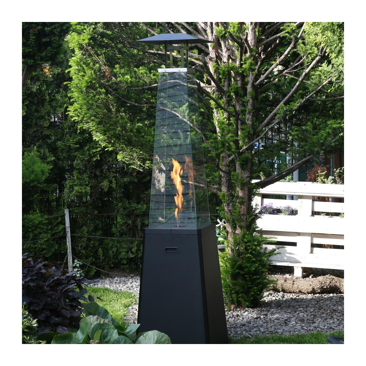 Outdoor-Gasheizer Kratki Umbrella BS Steel 12 kW Set in Steel - Bild 6