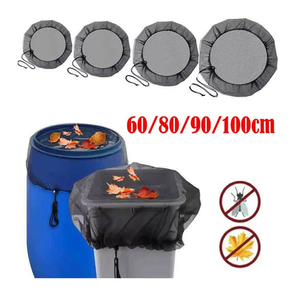 Outdoor Mesh Abdeckung für Regenfässer und Wassertanks zur Wassersammlung im Garten - Bild 1