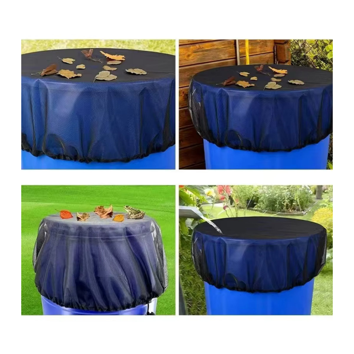 Outdoor Mesh Abdeckung für Regenfässer und Wassertanks zur Wassersammlung im Garten - Bild 3