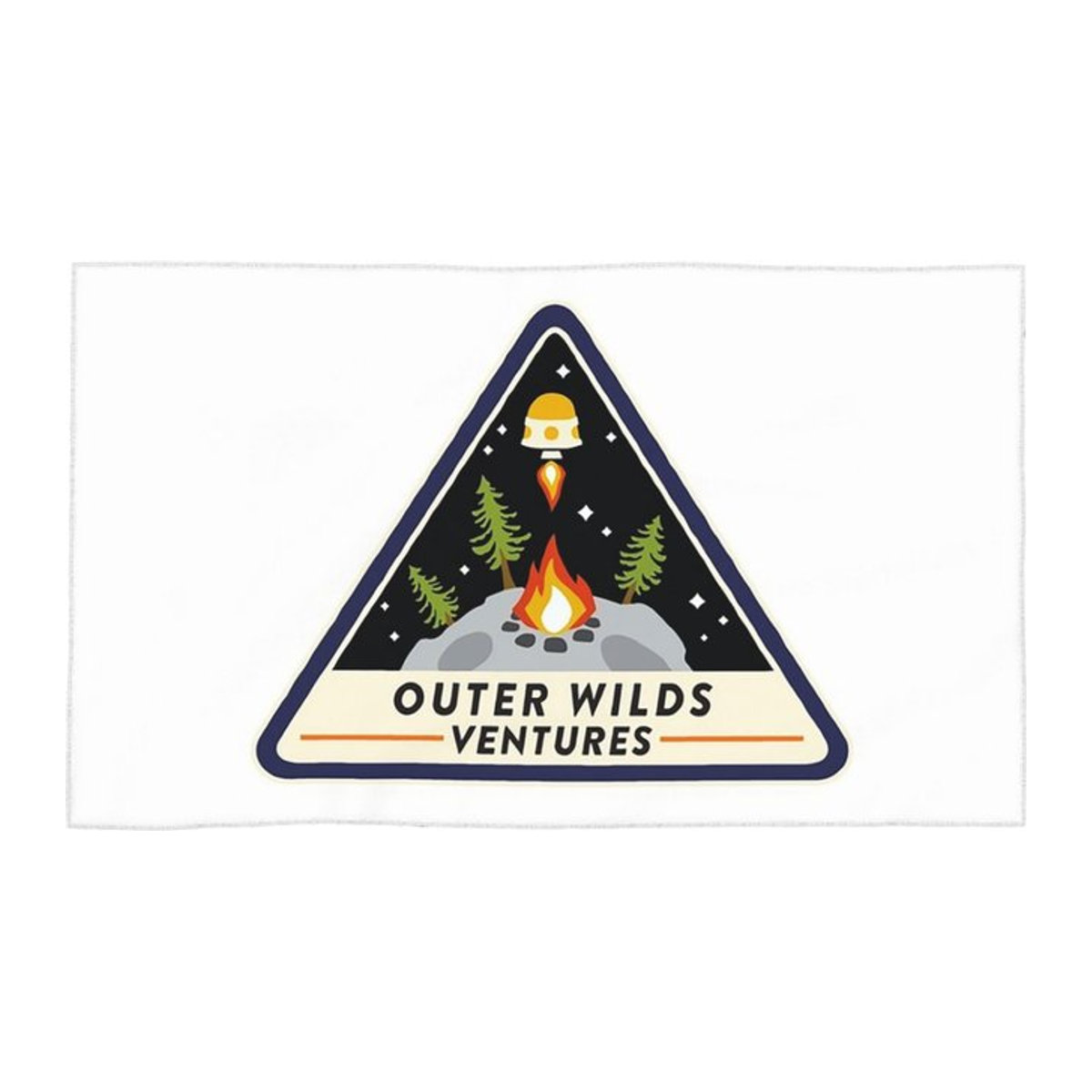 Outer Wilds Ventures Handtuch aus Baumwolle, weiß, B: 30 cm, H: 60 cm - Bild 1