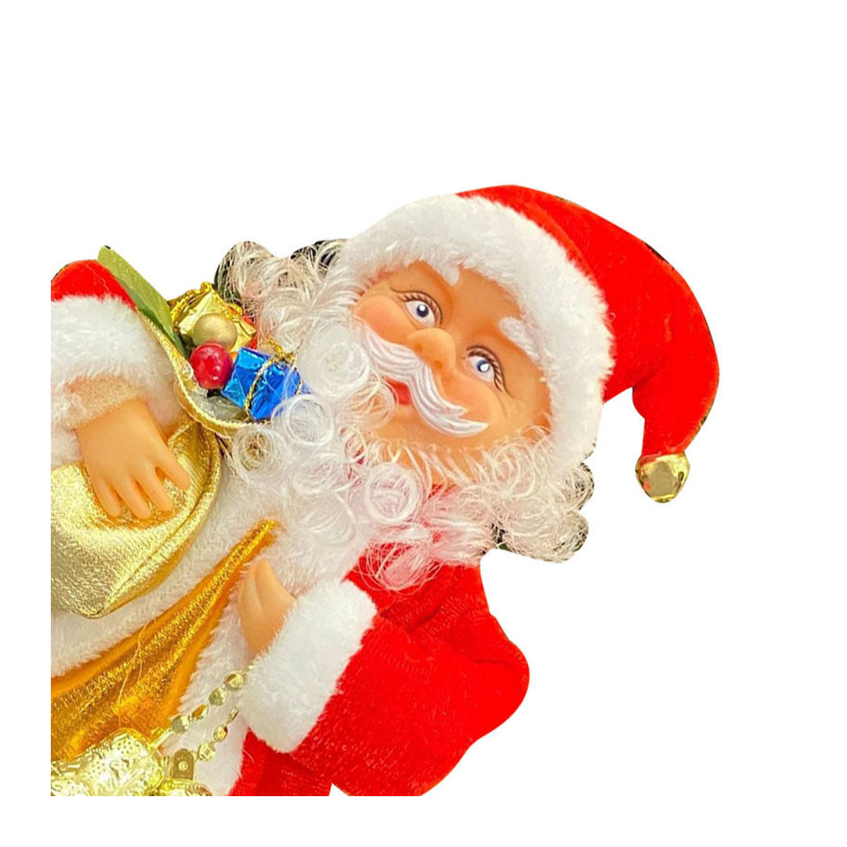 OutsideWorld Singender und tanzender Weihnachtsmann als elektrische Musikfigur in Rot zur Weihnachtsdekoration - Bild 4
