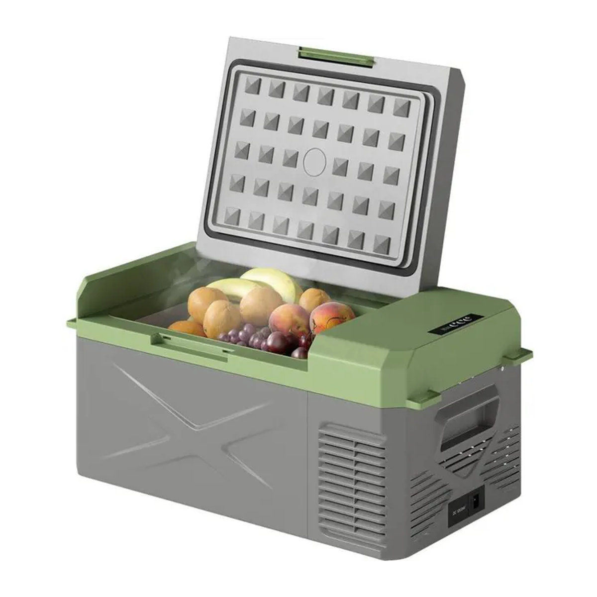 Outsunny Kompressor Kühlbox mit ECO Modus und Gefrierfunktion, 16,3 Liter, Grau-Grün, B/H/L: 32 x 27 x 60,2 cm - Bild 3