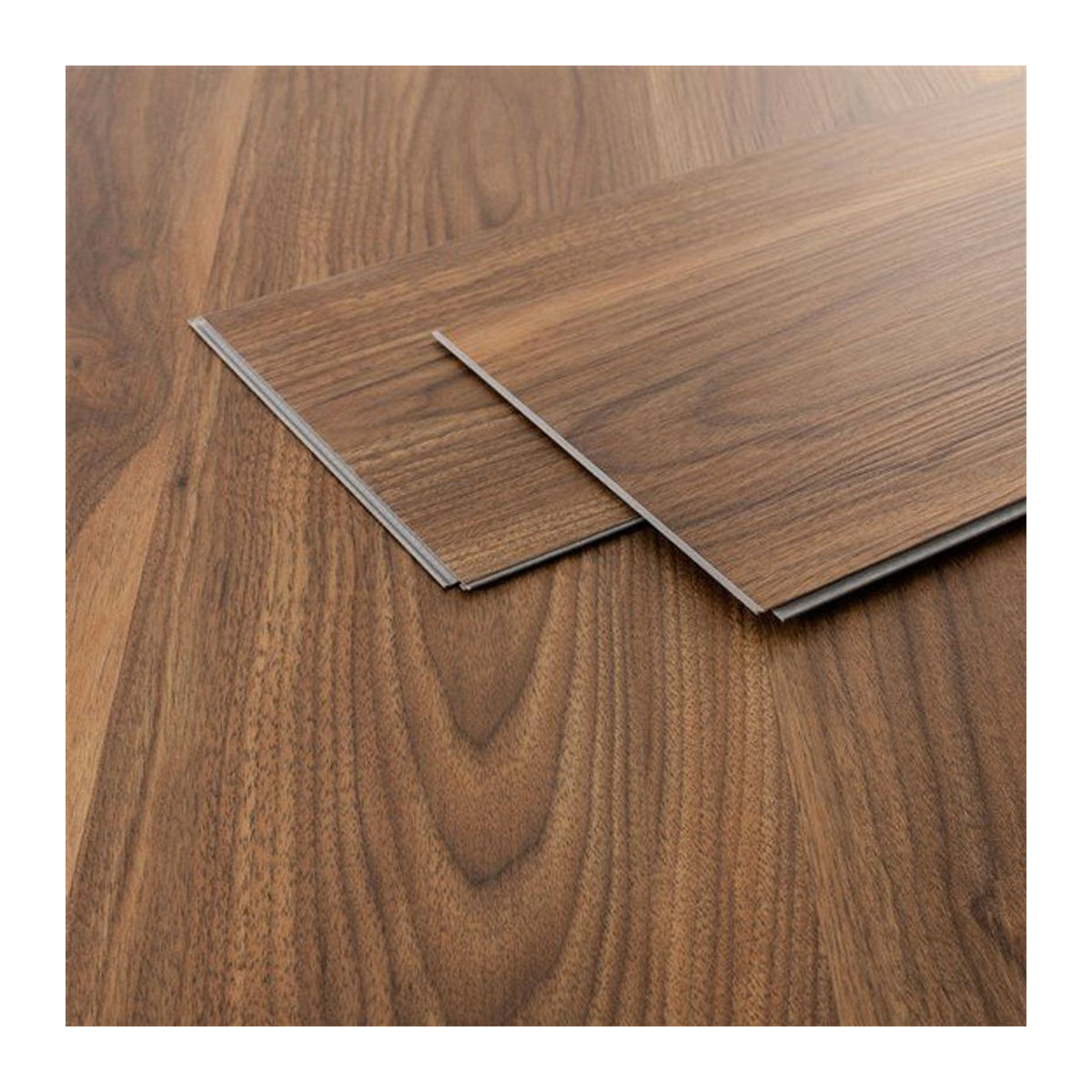 Outtrigger Deluxe PVC Vinylboden in Nussbaum Braun mit Klick-System, Holzoptik, B: 122 cm, H: 4,2 mm, Fläche: 12,6 m² - Bild 1