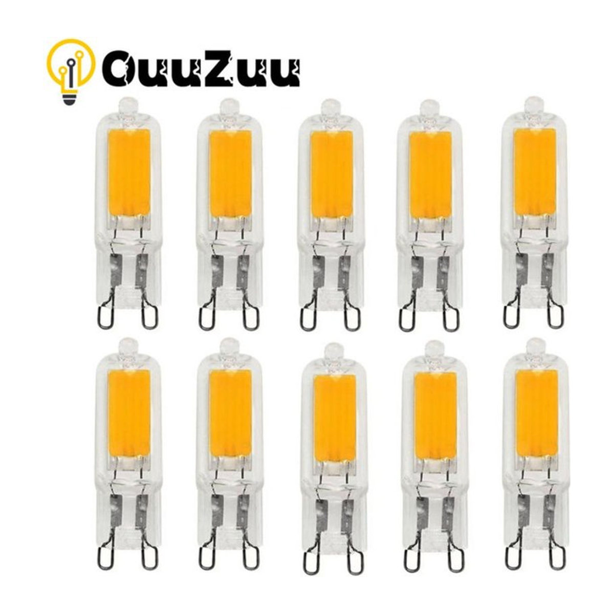 OuuZuu G9 LED Leuchtmittel COB Glas Lampe für AC DC 12V 220V - Bild 1