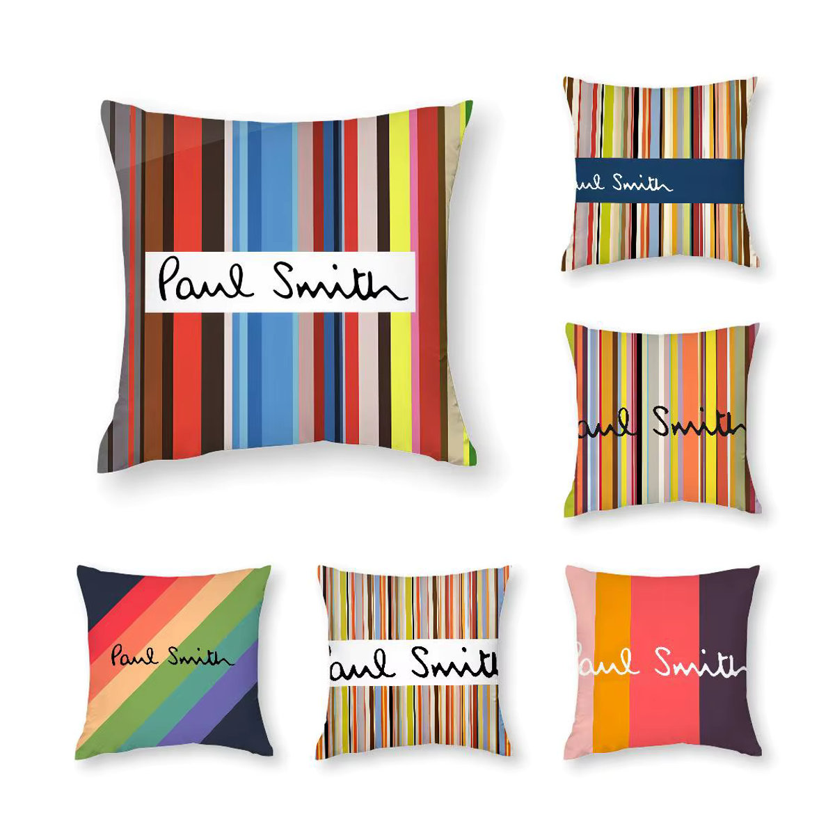 P-Pauls S-SmithS Kissenbezug quadratisch doppelseitig bedruckt multicolor für Sofa und Schlafzimmer - Bild 2