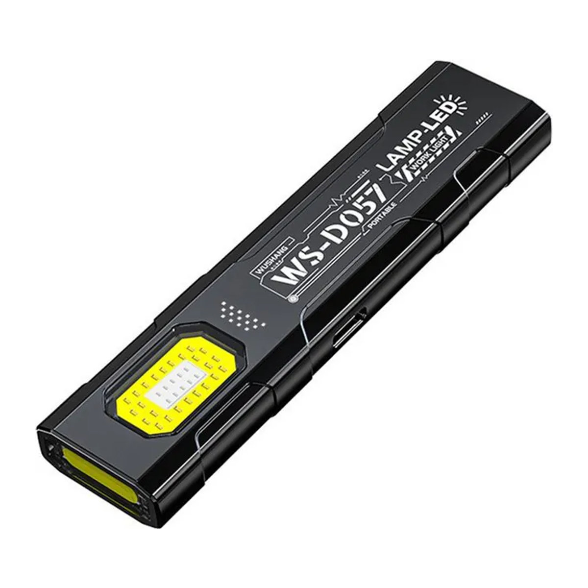 PACOONE Mini tragbare LED-Taschenlampe mit USB-Ladefunktion, magnetische COB-Arbeitsleuchte und minimalistischem Design - Bild 1