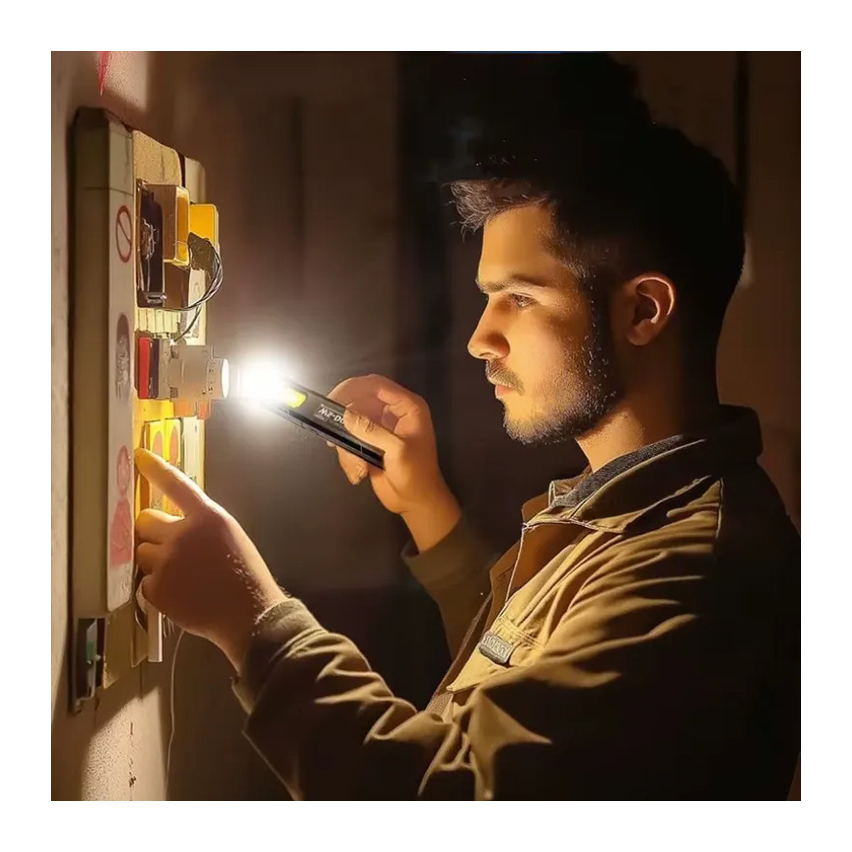 PACOONE Mini tragbare LED-Taschenlampe mit USB-Ladefunktion, magnetische COB-Arbeitsleuchte und minimalistischem Design - Bild 5