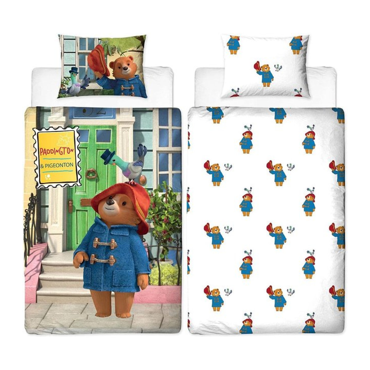 Paddington Bär Freunde Wendebettwäsche-Set Single schwarz - Bild 1