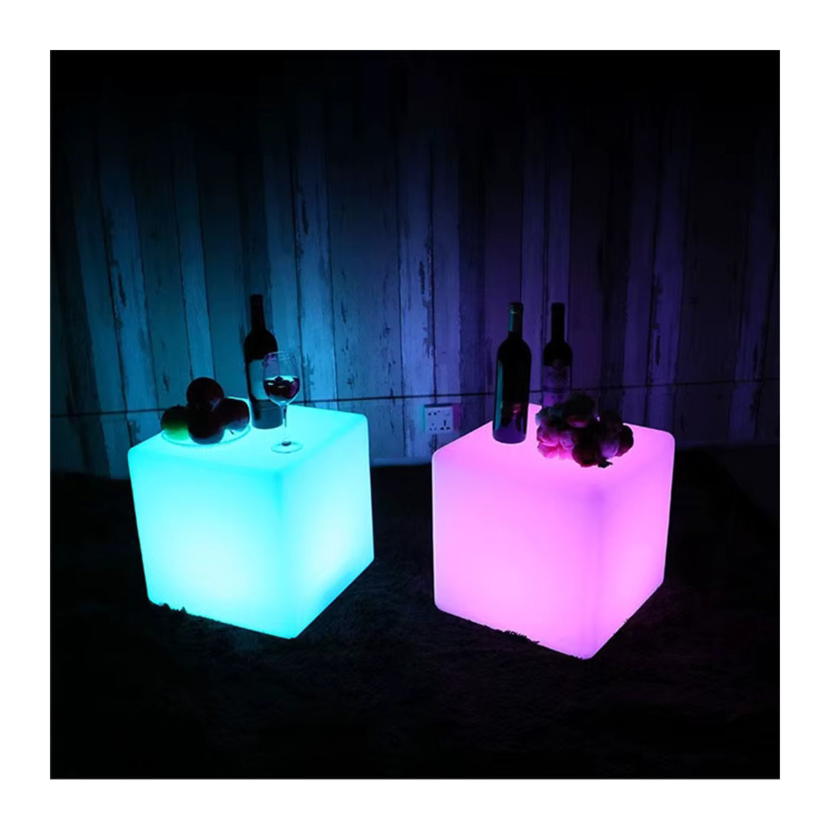 PAMNNY LED Leucht Cube Bar Tischlampe mit Fernbedienung und 16 Farben in Bunt - Bild 3