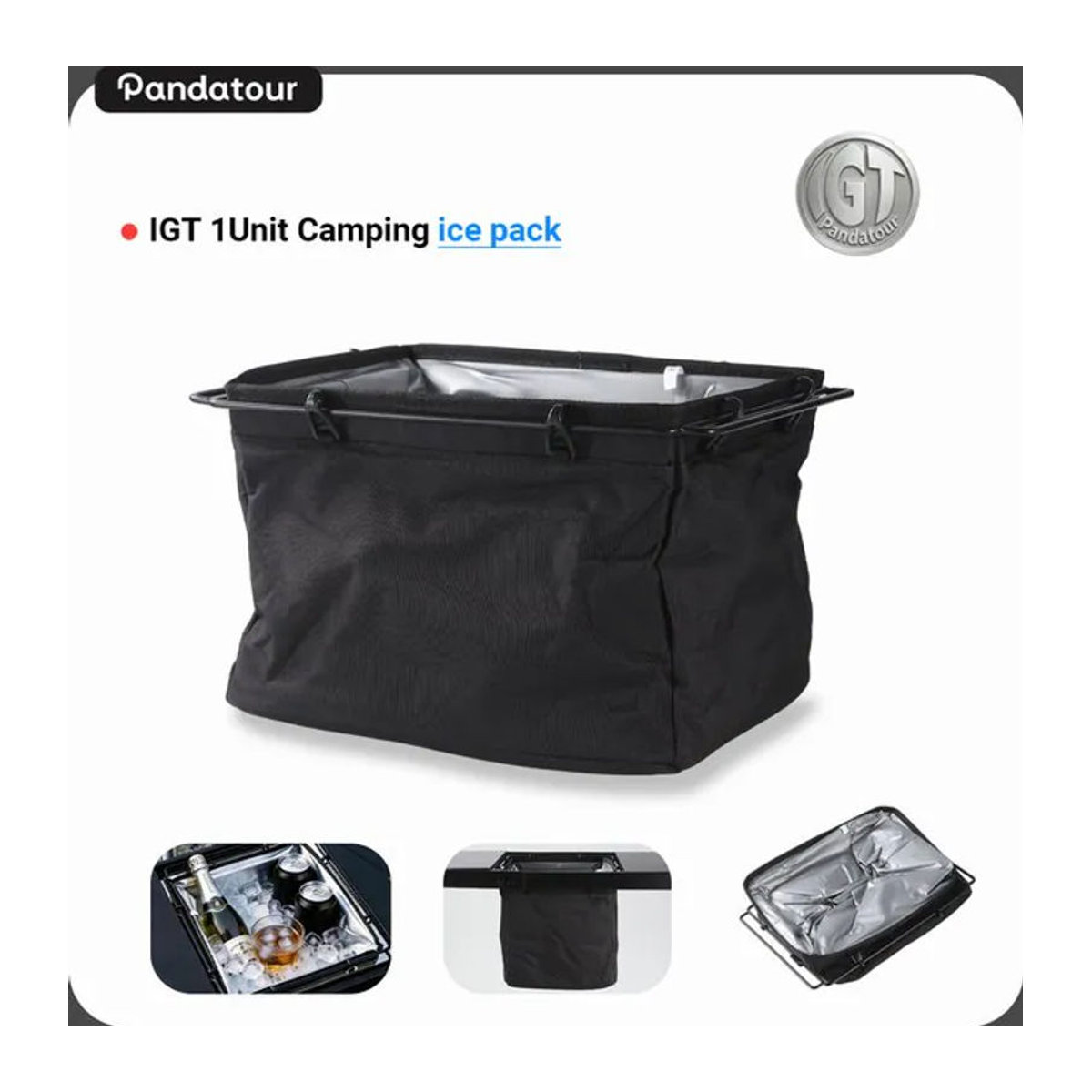 Pandatour IGT 1-Einheits-Campingtisch mit integriertem Eisbehälter und Kühlfunktion - Bild 1