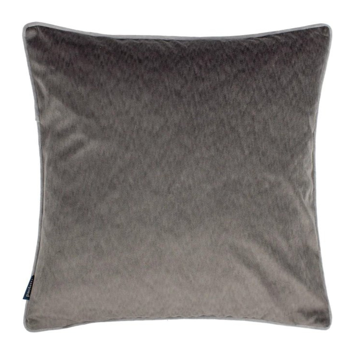 Paoletti Torto Samt Kissenbezug rechteckig in Silber/Kohle, Breite: 50 cm - Bild 1