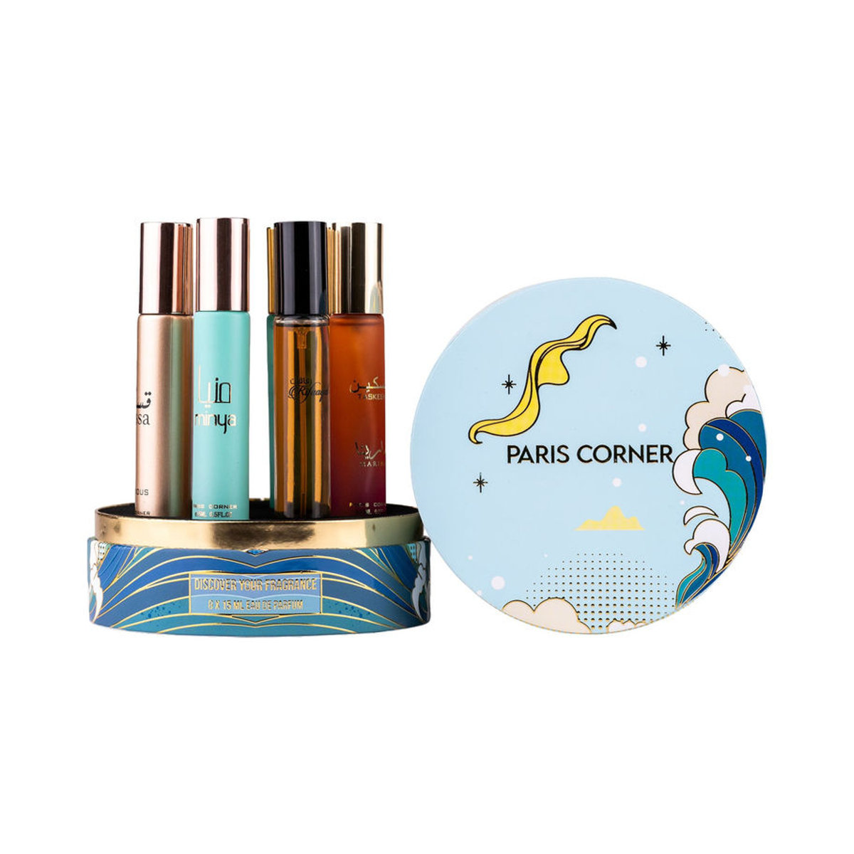 Paris Corner Entdecke deinen Duft Eau de Parfum Set, 8 x 15 ml, orientalisch, Unisex, mehrfarbig - Bild 4