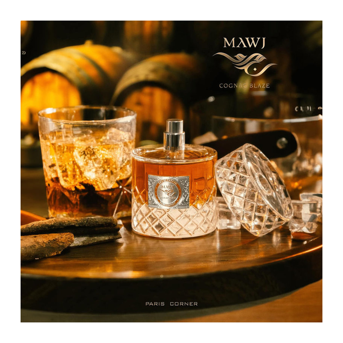 Paris Corner Mawj Cognac Blaze Eau de Parfum für Unisex, 100ml, Braun - Bild 5