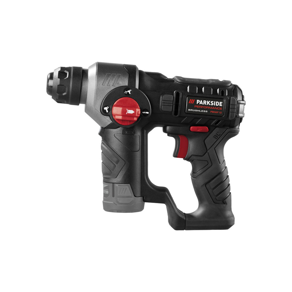 PARKSIDE PERFORMANCE 12 V Akku-Bohrhammer PBHAP 12 A1 aus Kunststoff und Stahl ohne Akku und Ladegerät - Bild 2