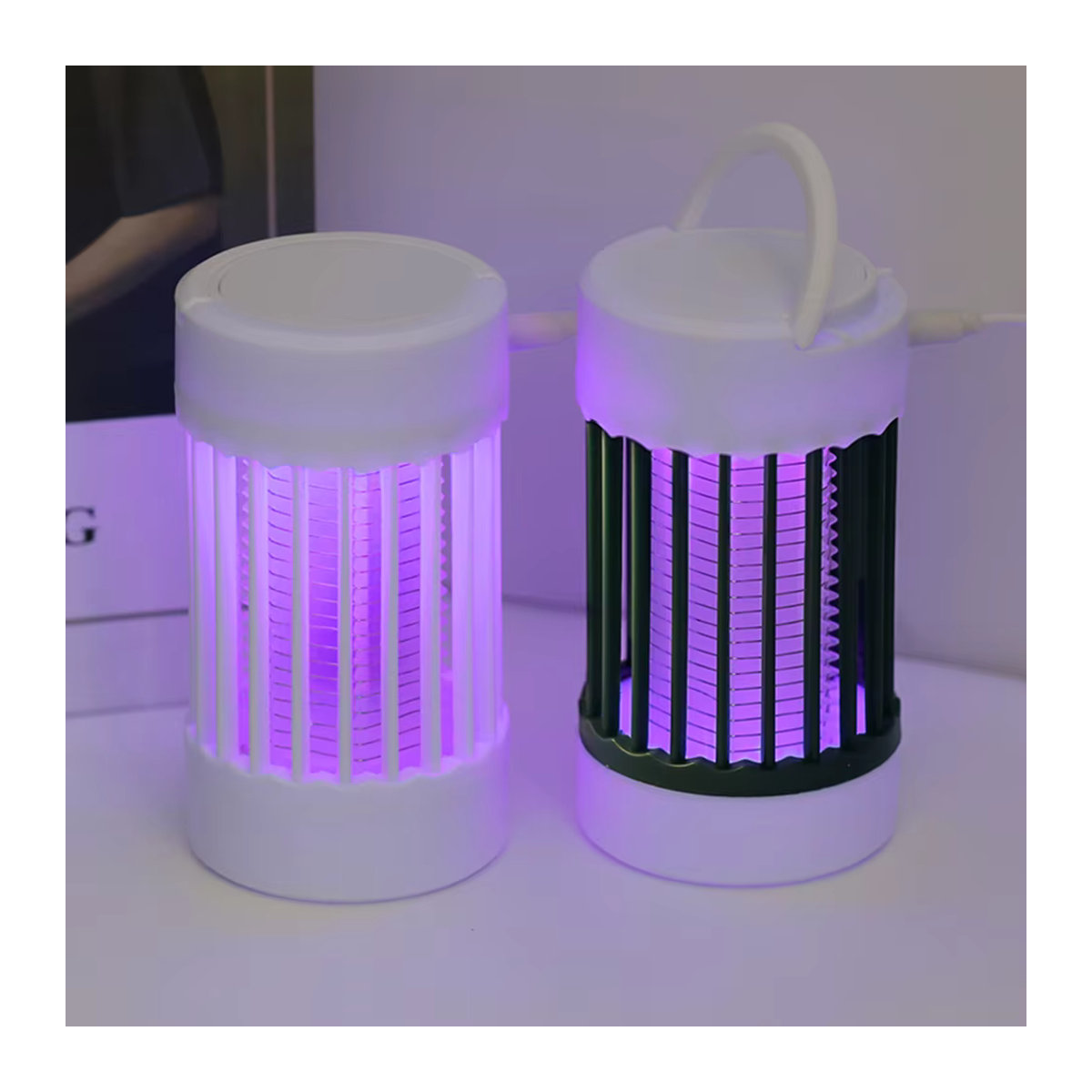 PARKSON Elektrische Moskito-Falle mit UV-Licht und USB-Anschluss in Weiß zur Bekämpfung von Mücken, Motten und Wespen für Schlafzimmer und Outdoor-Camping - Bild 2