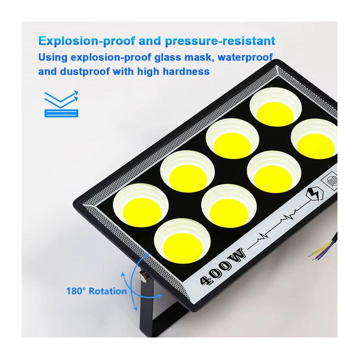 PARKSON LED Außenstrahler IP65 wasserdicht in Schwarz aus Aluminium - Bild 4