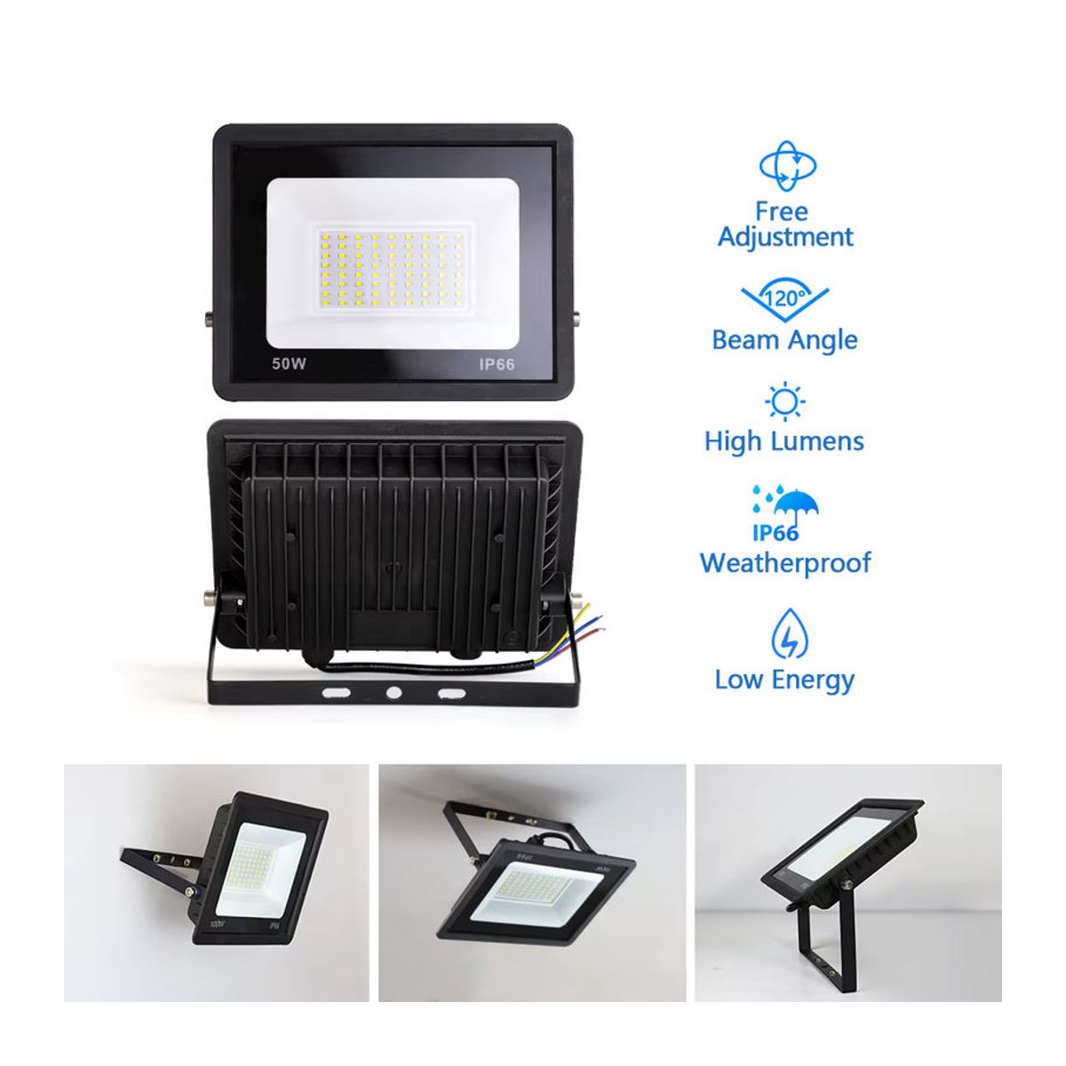 PARKSON LED Außenstrahler IP66 wasserdicht in Schwarz aus Aluminium mit minimalistischem Design - Bild 4
