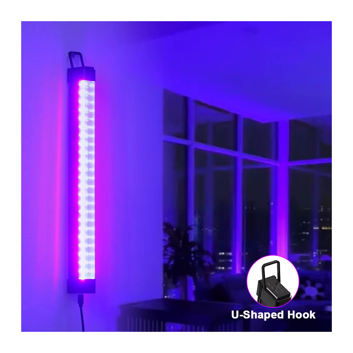 PARKSON UV LED Schwarzlicht Lampe T8 Rohr 395-405nm mit USB Stecker 5V - Bild 4