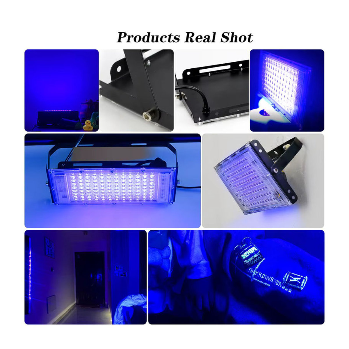 PARKSON UV-LED Strahler Schwarz 50W Schwarzlicht Flutlicht für Party und Bühne - Bild 6