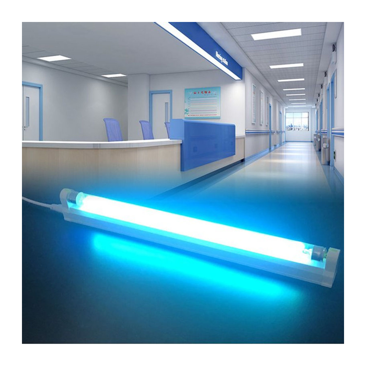 PARKSON UVC LED Sterilisationslampe T5 Quarzröhre zur Keimtötung 6W/8W 220V-240V - Bild 1