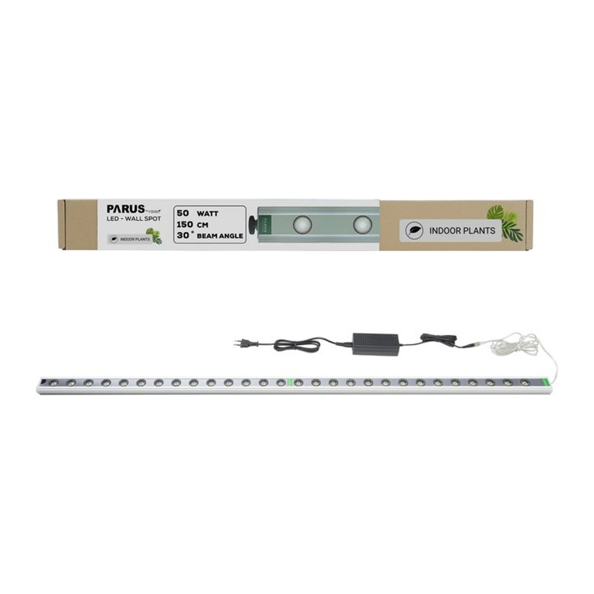 Parus by Venso LED Wandstrahler 150 cm in Alufarben mit 30 Grad Abstrahlwinkel als Grow Light für Zimmerpflanzen und Wandbegrünung - Bild 1