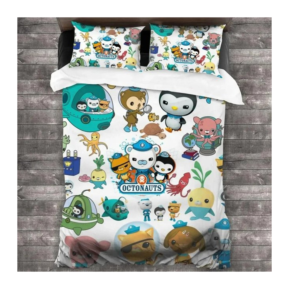 Paslu Bettwäsche Set Octonauts Anime Multicolor für Kinder und Erwachsene, 3-teilig, B/H: 135 x 200 cm - Bild 1