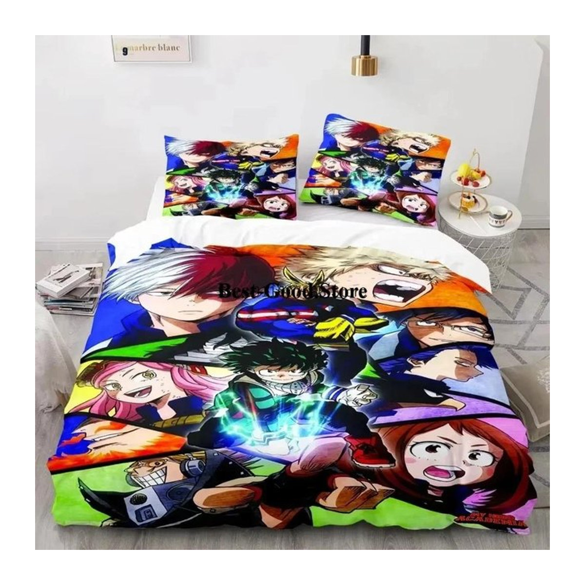 Paslu My Hero Academia Bettwäsche-Set mit Kissenbezug und Bettdeckenbezug, Multicolor, B/H: 135 x 200 cm - Bild 1