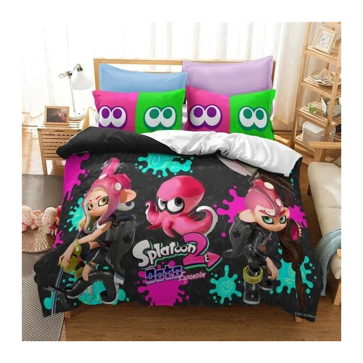 Paslu Splatoon Bettwäscheset Multicolor, 3-teilig, B/H: 135 x 200 cm - Bild 1