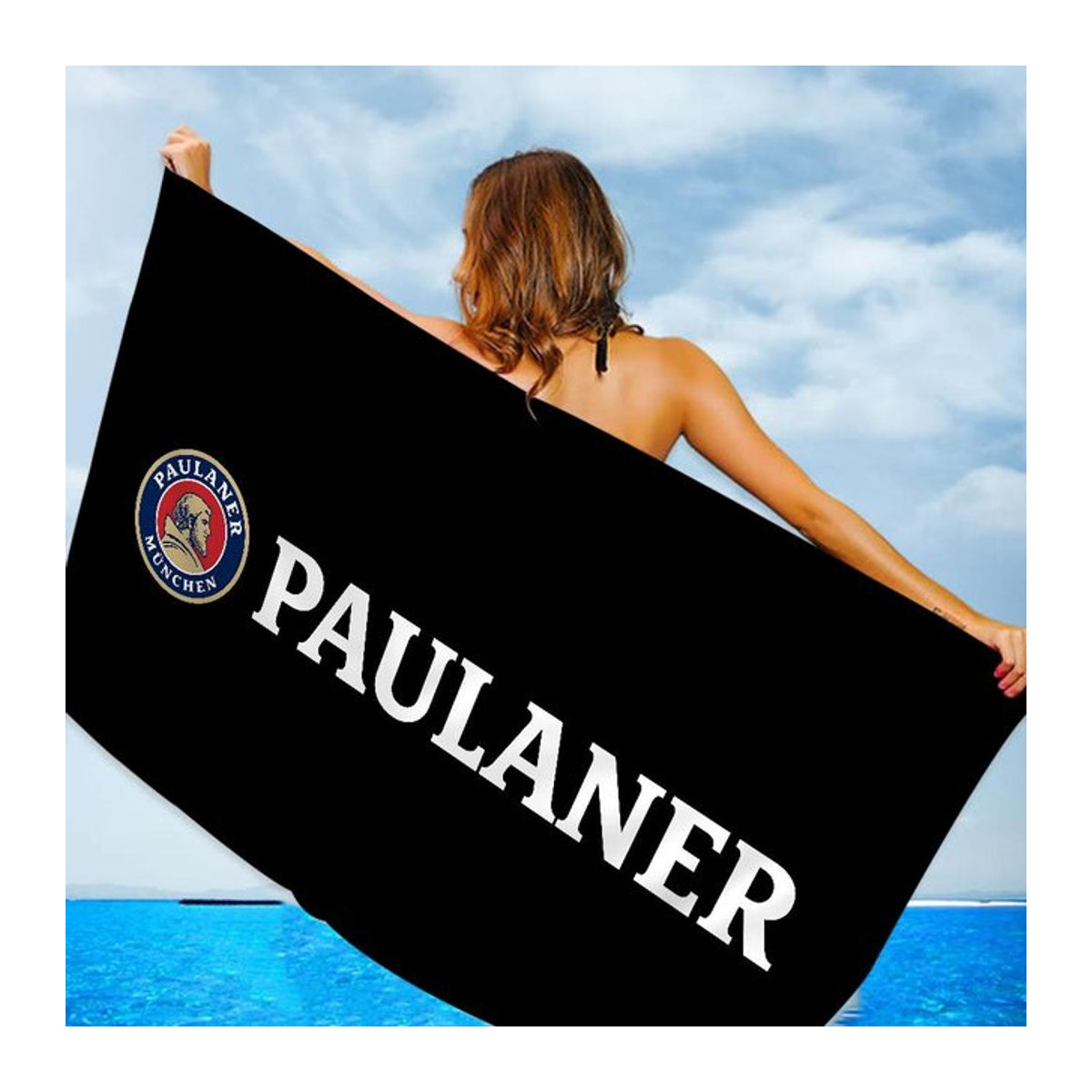 Paulaner Mikrofaser Strandtuch Saugfähig und Schnelltrocknend 30 x 30 cm - Bild 1