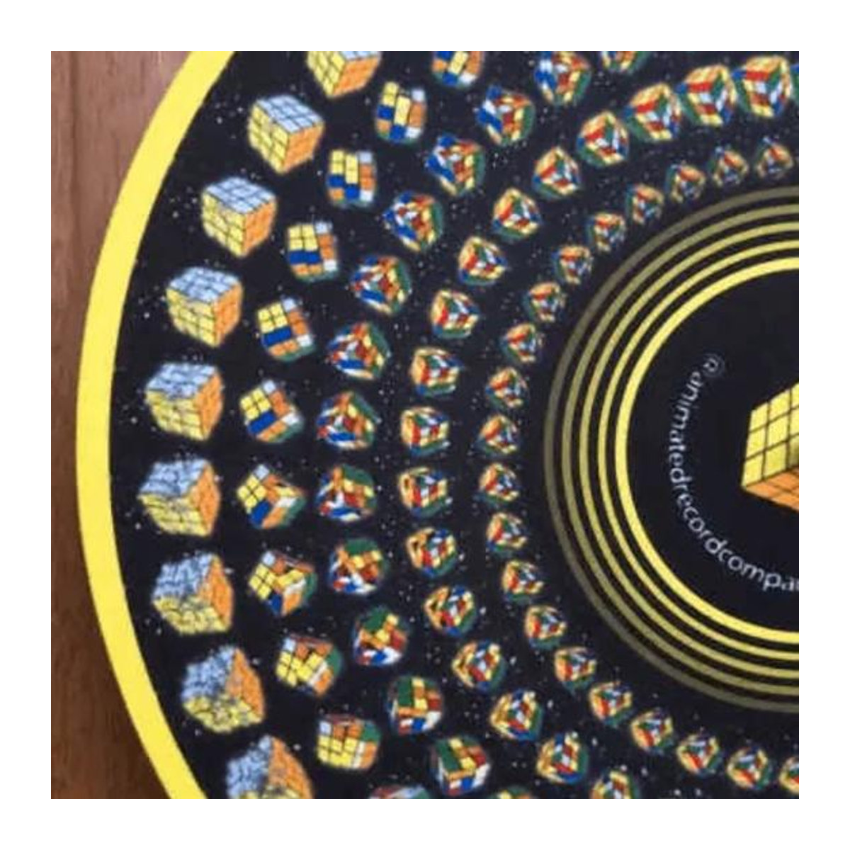 Pavo Animierte Zoetrope Slipmat für 12-Zoll Plattenspieler mit optischer Illusion und geometrischem Bewegungseffekt in Multicolor - Bild 4