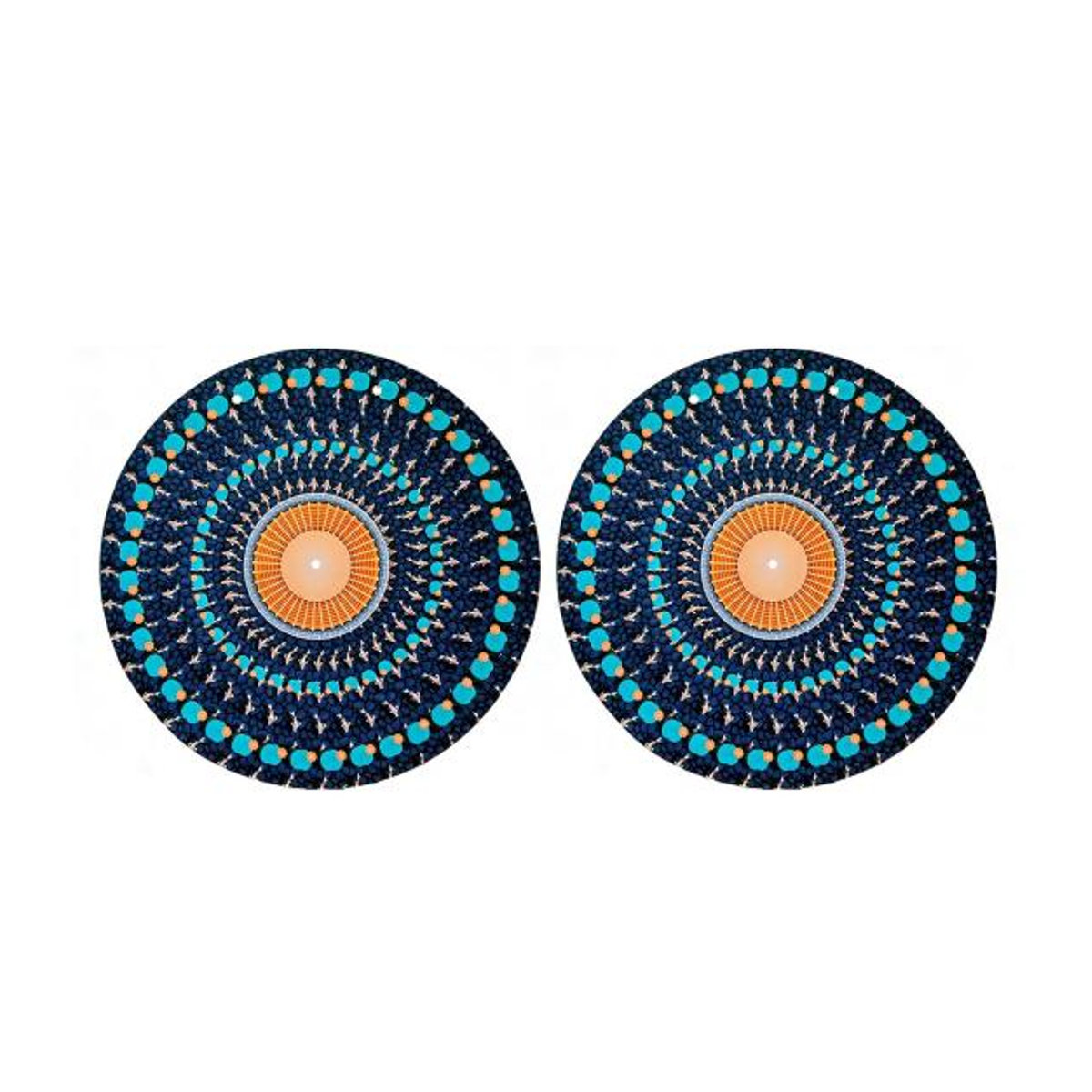 Pavo Animierte Zoetrope Slipmat für 12-Zoll Plattenspieler mit optischer Illusion und geometrischem Bewegungseffekt in Multicolor - Bild 6