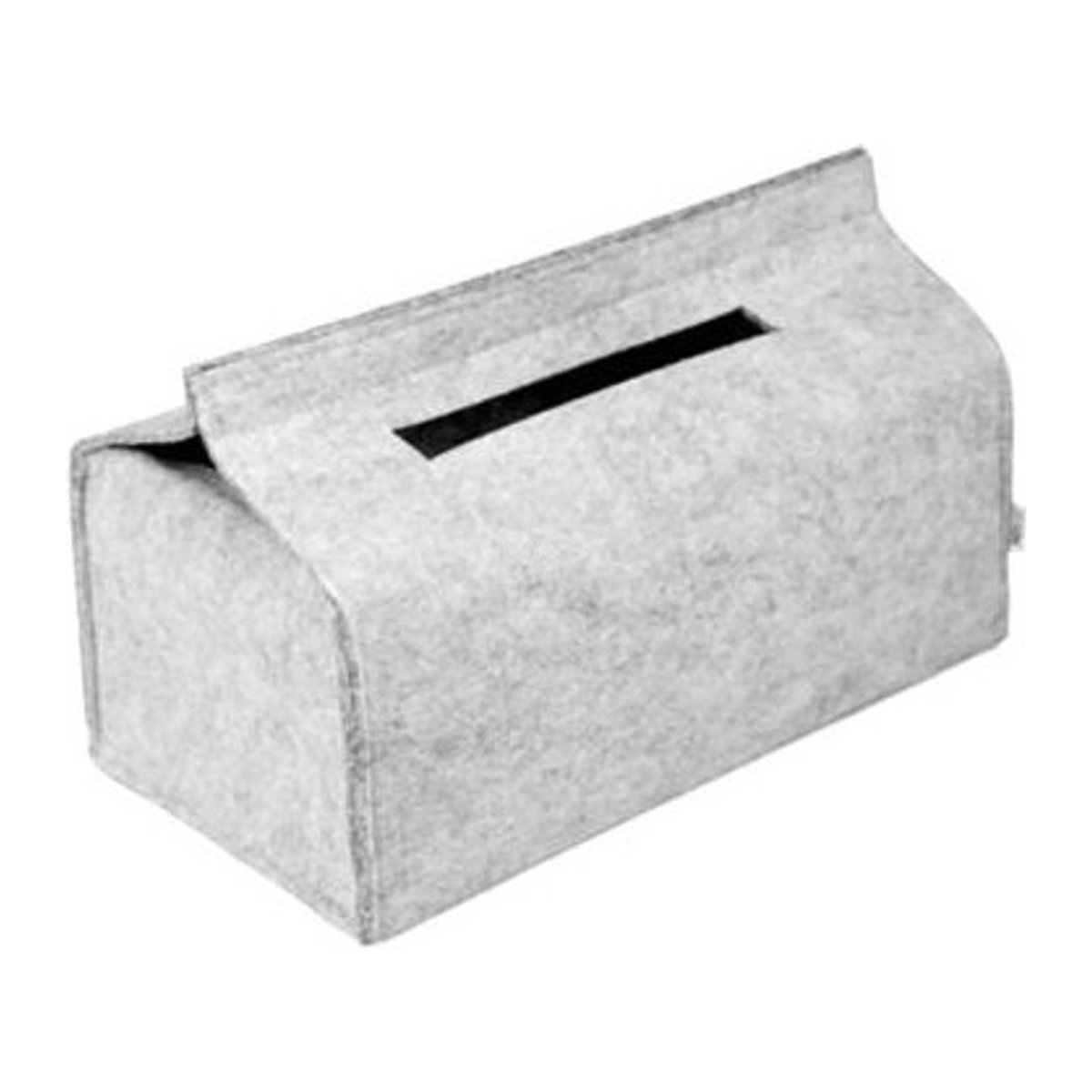 Pavo Filz Taschentuchbox in Grau für Wohnzimmer, Schreibtisch und Auto - Bild 1