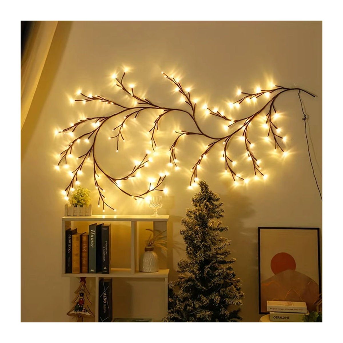 Peach Forest LED Deko-Baum mit 96 LEDs und 8 Modi in Bunt für Desktop und Wand USB-betrieben - Bild 2