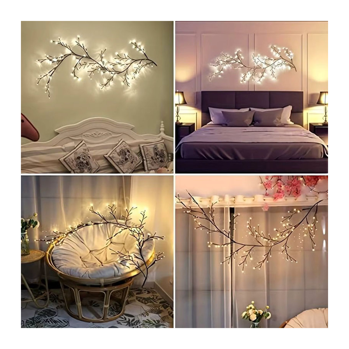 Peach Forest LED Deko-Baum mit 96 LEDs und 8 Modi in Bunt für Desktop und Wand USB-betrieben - Bild 6
