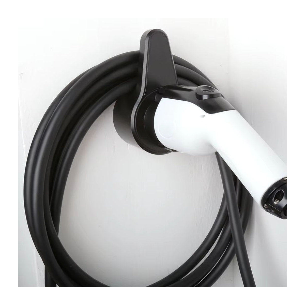 Peocke EV-Ladegerät-Halter für Elektroauto-Ladekabel Typ 1 J1772 Wallbox-Halterung in Schwarz aus Kunststoff - Bild 2