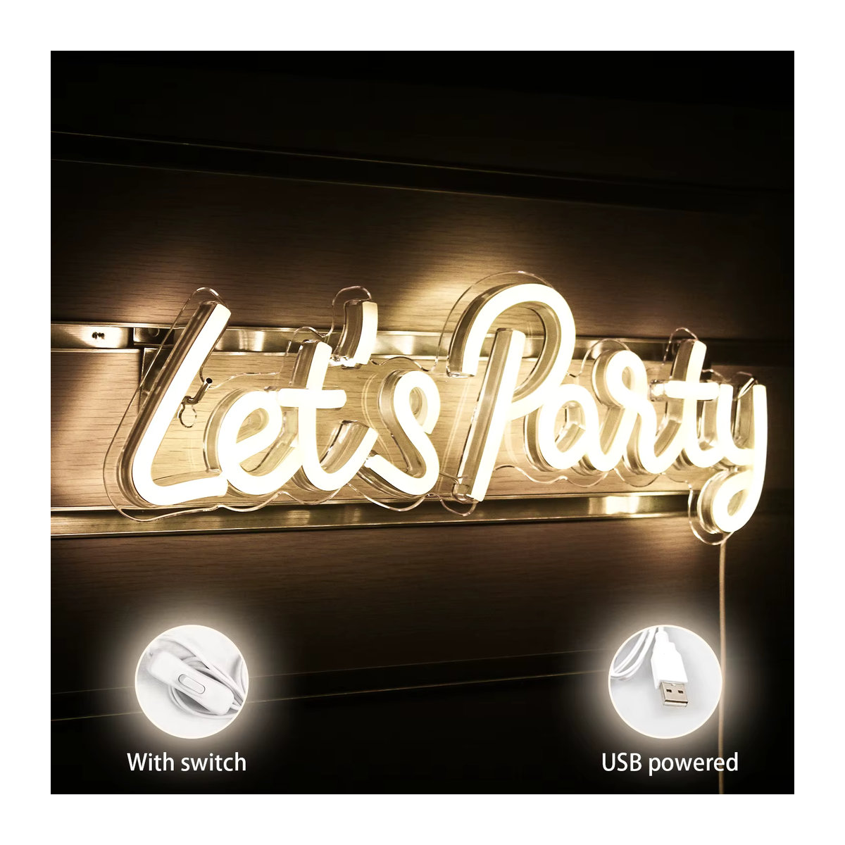 Personalisierbares in neonlife LED Neonlicht aus Acryl in Bunt für Party, Bar, Geburtstag oder Hochzeit - Bild 3