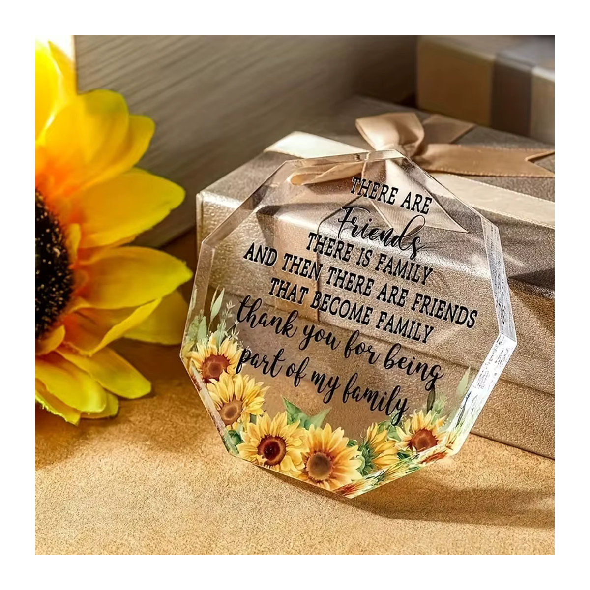 Personalisierte Acryl-Plakette für Frauen als Geschenk zum Geburtstag, Abschied oder Ruhestand in Transparent - Bild 3
