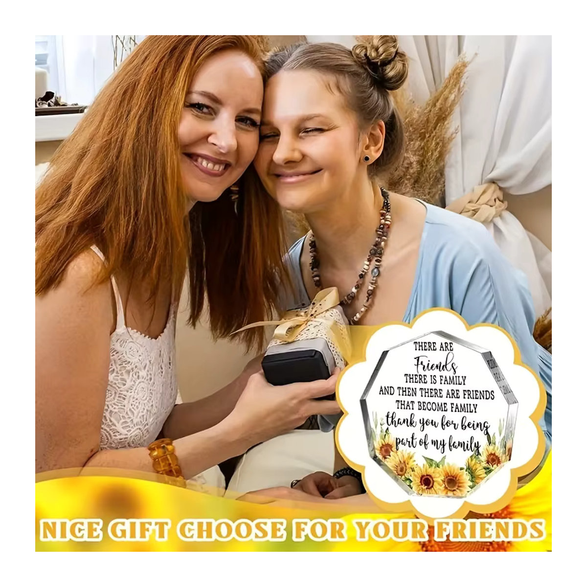 Personalisierte Acryl-Plakette für Frauen als Geschenk zum Geburtstag, Abschied oder Ruhestand in Transparent - Bild 4