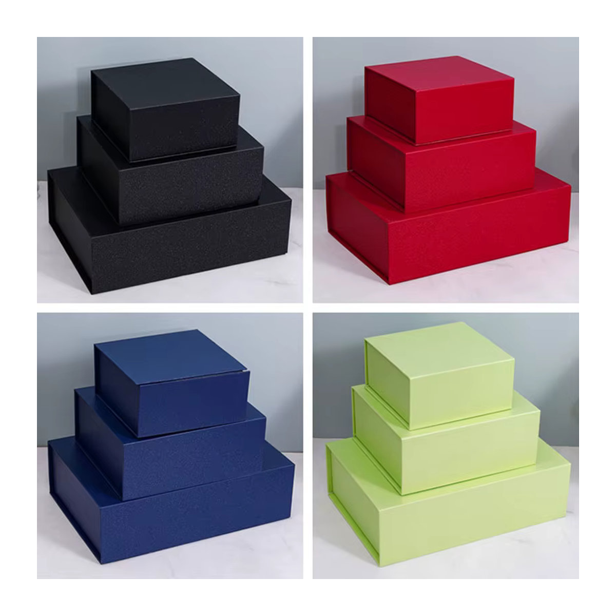 Personalisierte Geschenkbox mit individuellem Logo für Anlässe wie Hochzeit, Geburtstag oder Weihnachten in Schwarz - Bild 1