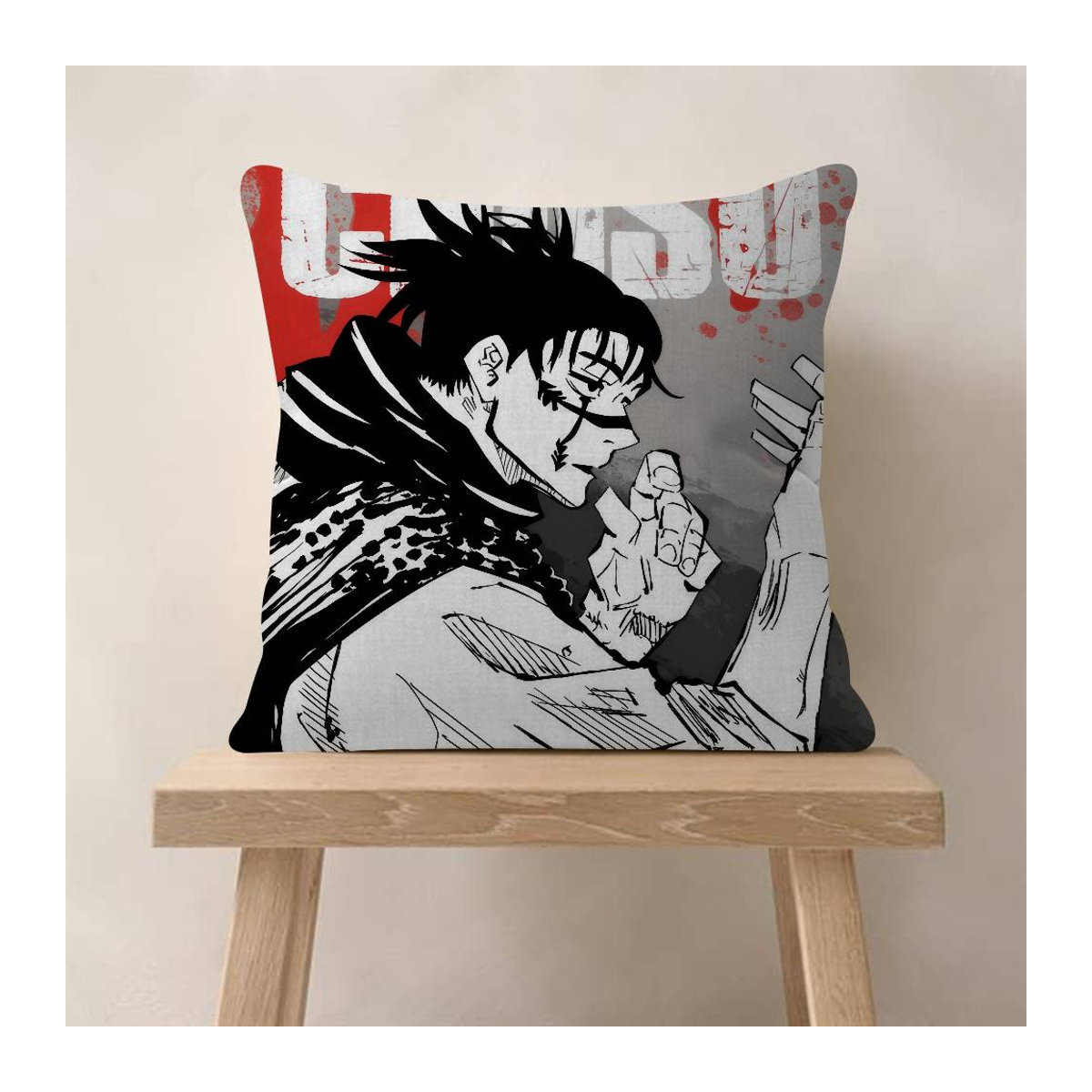 Personalisierte Kissenhülle Jujutsu Kaisen Anime Design C-Choso Multicolor B/H: 18 x 18 cm - Bild 1
