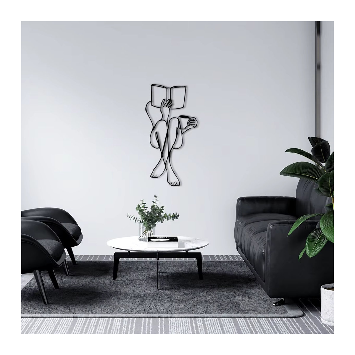 Personalisierte Metallkunst Wanddekoration Mädchen für Wohnzimmer und Arbeitszimmer - Bild 3