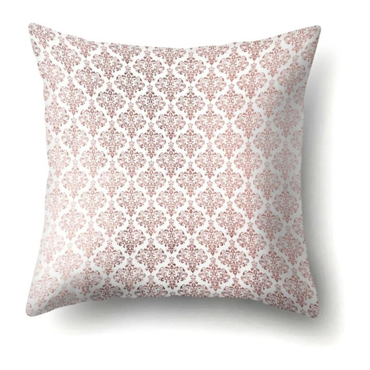 Personalisierter Kissenbezug in Rosa und Roségold aus Peach Skin für dein Heim oder Büro, B/B: 18 x 18 cm - Bild 1